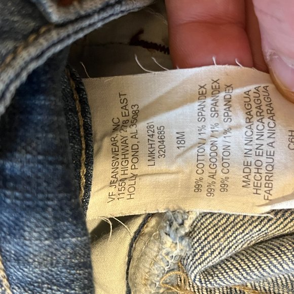 LEE | Women's Just Below The Waist Jeans Capri Blue Size 18 - Picture 9 of 9